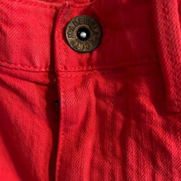 NWOT- Madewell Skinny skinny red jeans - 26 - Picture 4 of 10